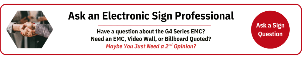 Best electronic message center company expert for digital signage visual
