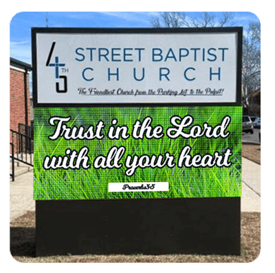 most affordable digital sign for a church manufacturer in american visual of a combination sign
