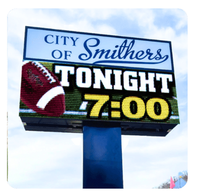 most affordable digital led outdoor sign for communities visual of a combination sign