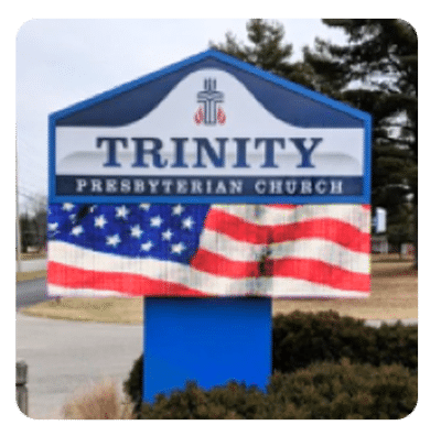 best church outdoor digital combination sign solution example of a roadside church digital sign